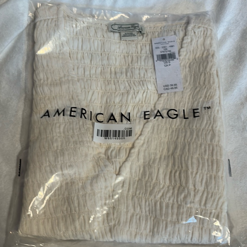 NWT American Eagle Smocked Top - Picture 6 of 6